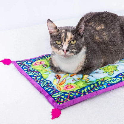 Multipet Fuzzu Sweet Spot Kitty Carpet- Lily Pond