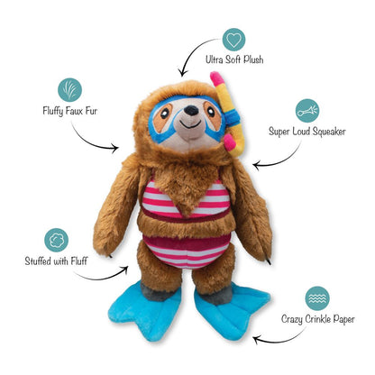 Swimin' With The Fishes Plush Dog Toy
