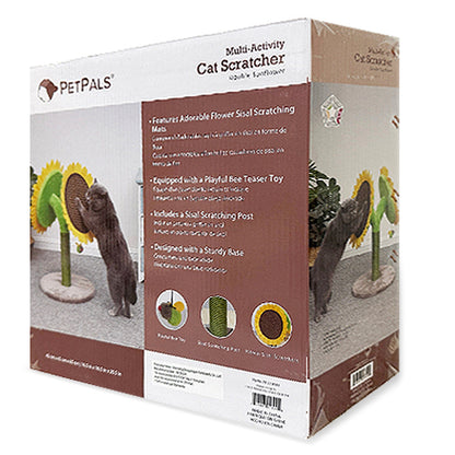 Petpals Cat Bloom Double Sunflower Sisal Scratching Post