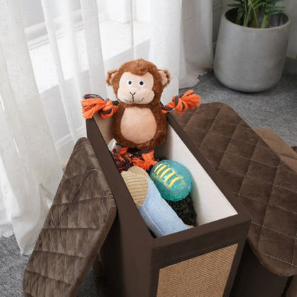 Zoso Quilted Velvet Pet Stairs