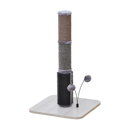 PetPals Durable Cat Scratching Posts with Rubber Massage and Cat Teaser ball - Urbane, Medium