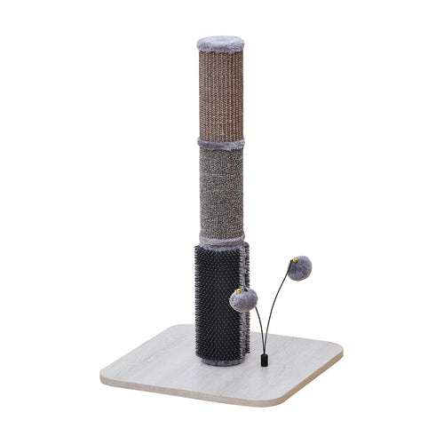 PetPals Durable Cat Scratching Posts with Rubber Massage and Cat Teaser ball - Urbane, Medium