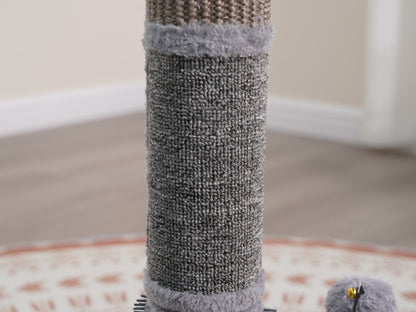 PetPals Durable Cat Scratching Posts with Rubber Massage and Cat Teaser ball - Urbane, Medium