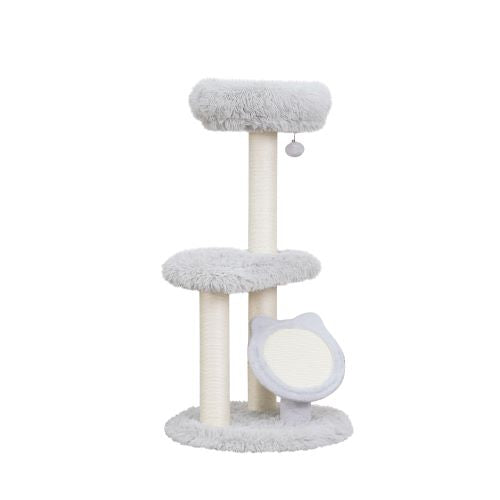 Petpals Rockview 3-level Shag Fur Cat Tree