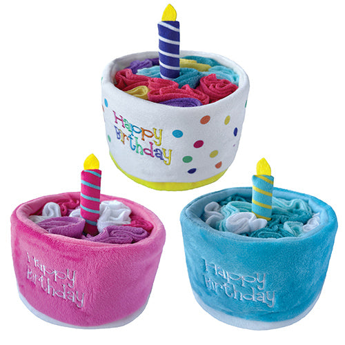 fouFIT Hide 'n Seek Birthday Cake Snuffle Toy - Case of 3