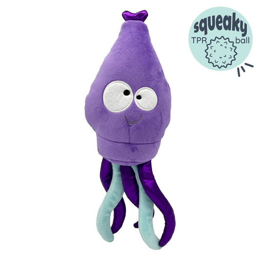 Slappies Squiggly Squid Dog Toy