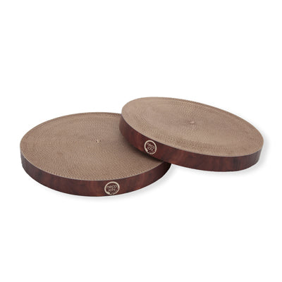 Cozy Cat Scratcher Bowl Replacement Pad (Dark Cherry, 2 pack)
