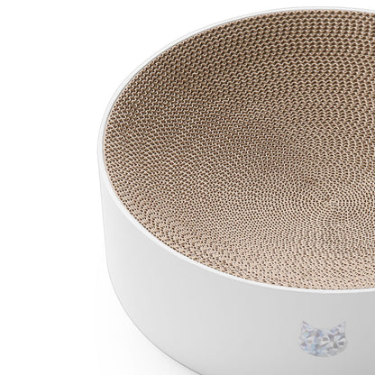 Cozy Cat Scratcher Bowl (Hologram White)