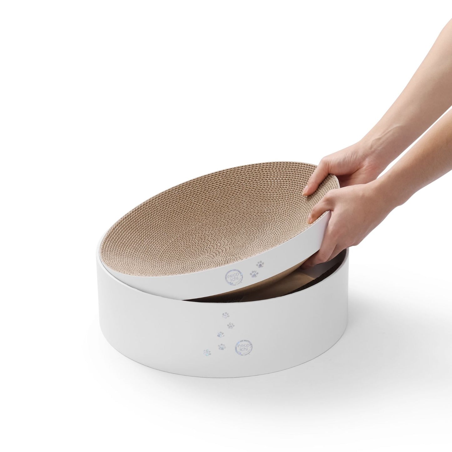 Cozy Cat Scratcher Bowl (Hologram White)