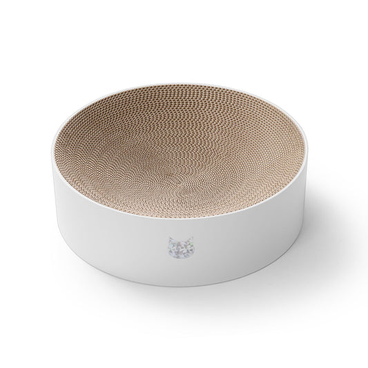 Cozy Cat Scratcher Bowl (Hologram White)