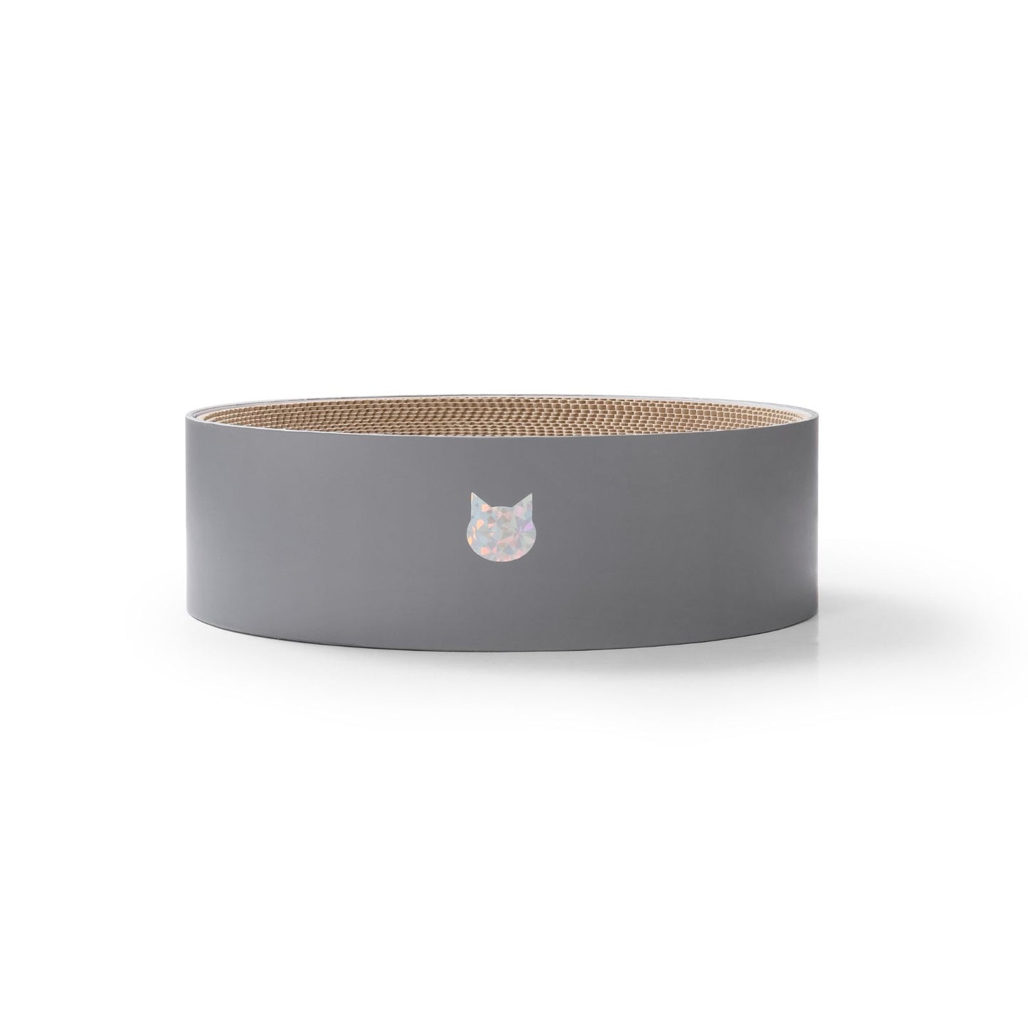 Cozy Cat Scratcher Bowl (Hologram Gray)