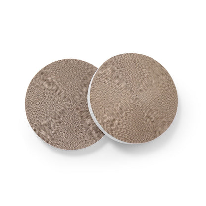 Cozy Cat Scratcher Bowl Replacement Pad (Hologram White, 2 pack)