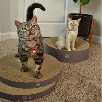 Cozy Cat Scratcher Bowl Replacement Pad (Hologram Gray, 2 pack)
