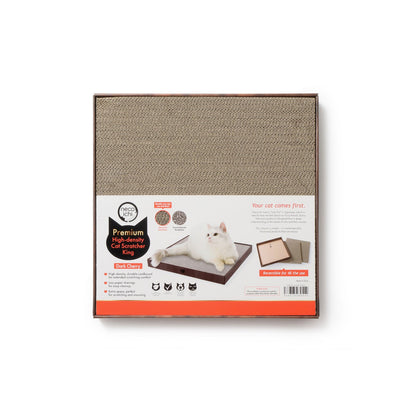 Premium High-density Cat Scratcher King (Dark Cherry)