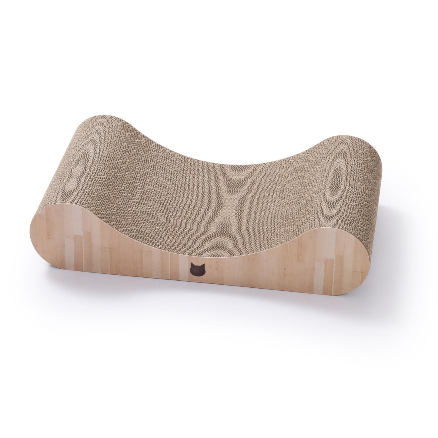 Premium Comfort Curved Cat Lounger Large (Oak)