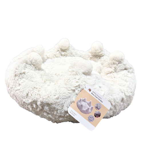PetPals Anxiety Calming Cat Bed, Installed into Cat Tree, Crown Shaped & Washable Kitten Bed - Rose Crown