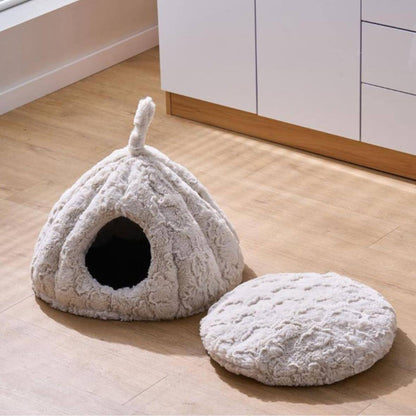 PetPals Anxiety Calming Cat Bed, Installed into Cat Tree, Fully Covered & Washable Kitten Bed - Rose Hut