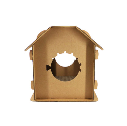 Scratch Pad Cat House