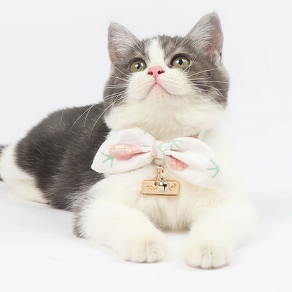Touchcat  Pineapple Patterned Designer Cat Collar - Pink