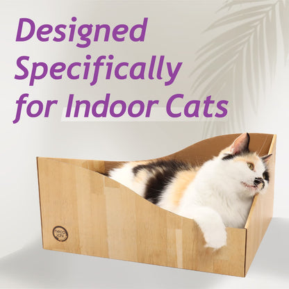 Hideaway Cat Scratcher Box (Oak)