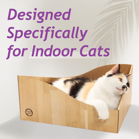 Hideaway Cat Scratcher Box (Oak)