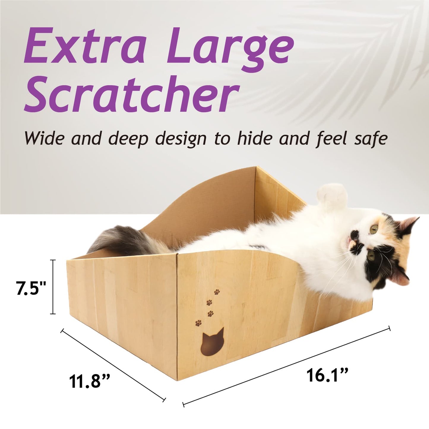 Hideaway Cat Scratcher Box (Oak)