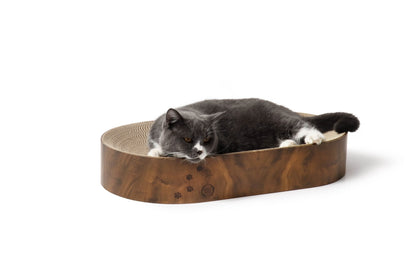 Cozy Cat Scratcher Bowl Capsule (Dark Cherry)