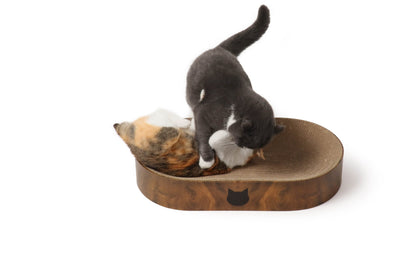 Cozy Cat Scratcher Bowl Capsule (Dark Cherry)