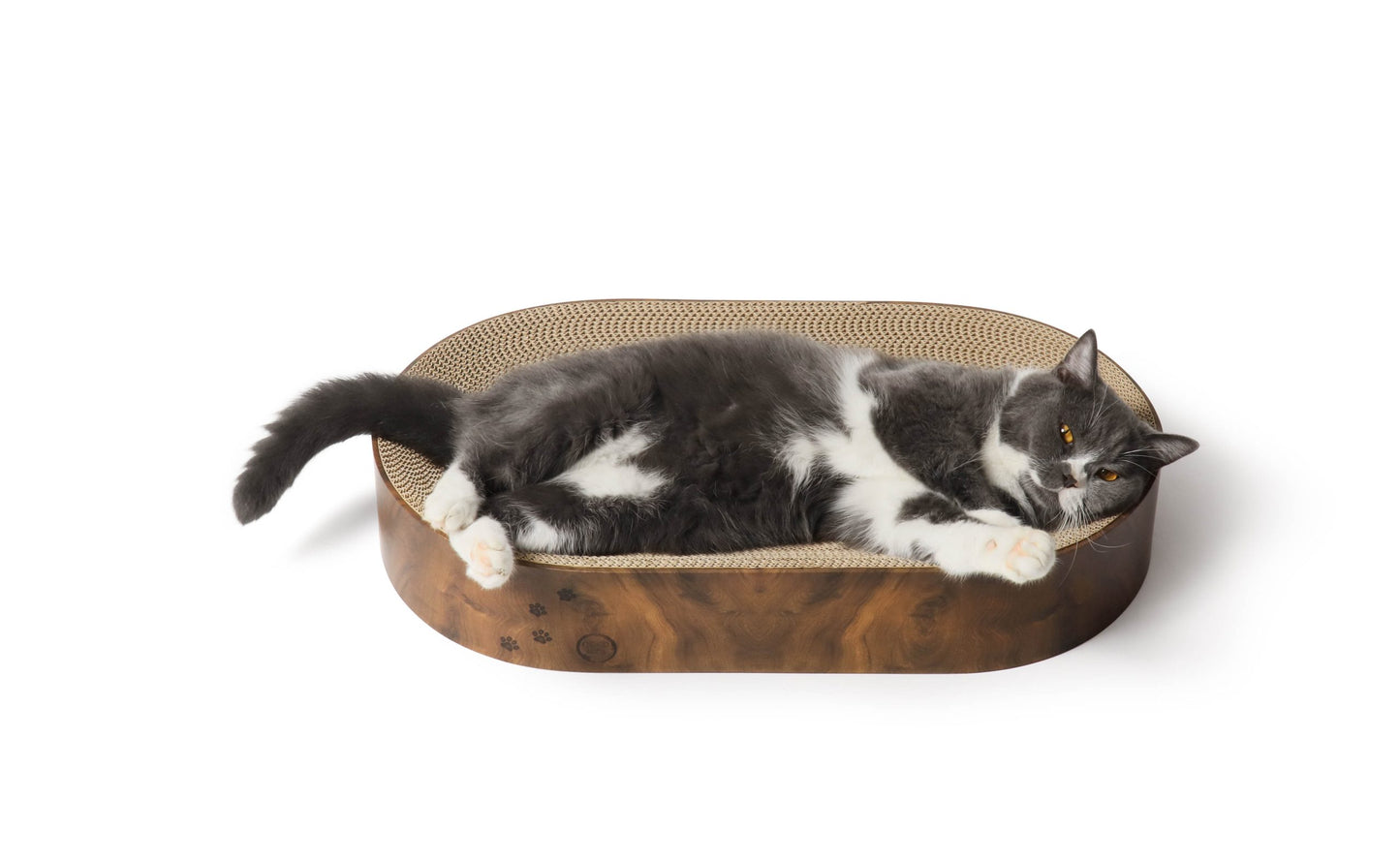Cozy Cat Scratcher Bowl Capsule (Dark Cherry)
