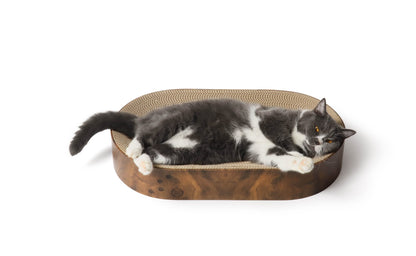 Cozy Cat Scratcher Bowl Capsule (Dark Cherry)