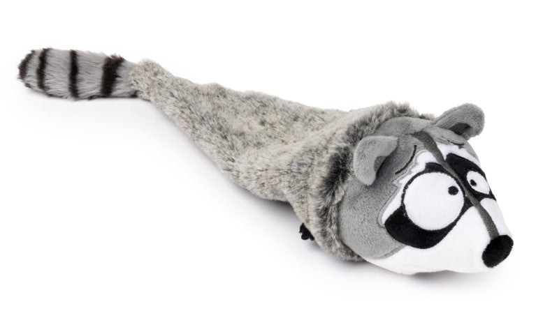 FuzzYard Run Along Raccoon Plush Dog Toy