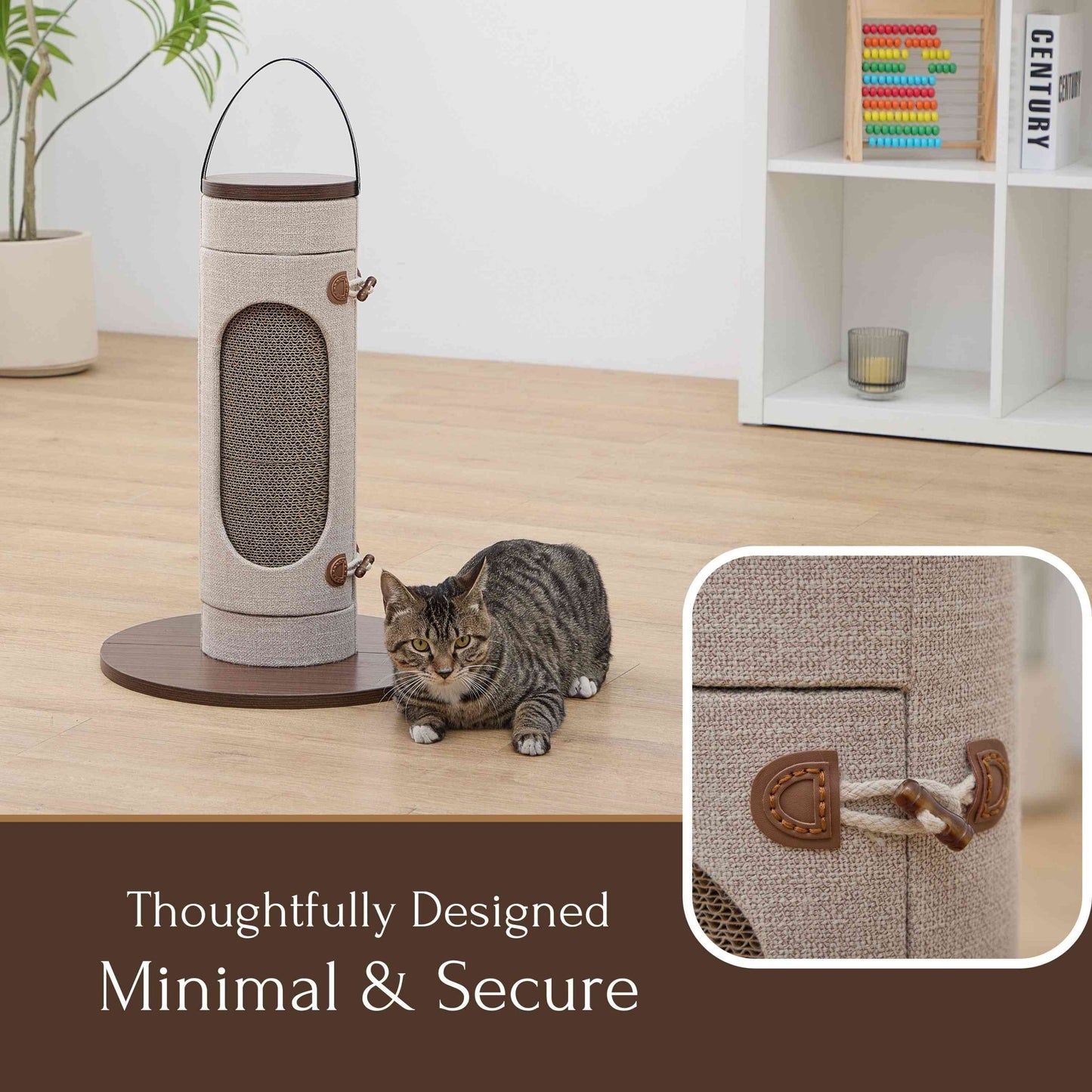 PetPals 20" Tall Eco-Scratcher -  Corrugated Cardboard