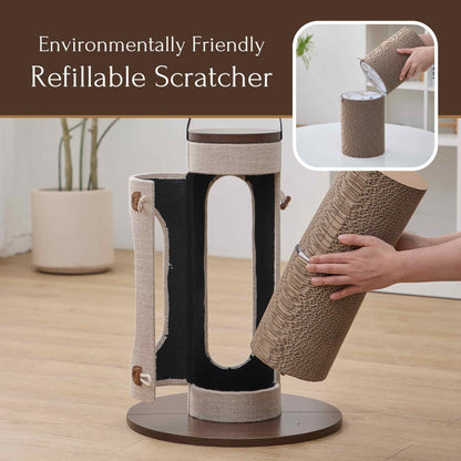 PetPals 20" Tall Eco-Scratcher -  Corrugated Cardboard