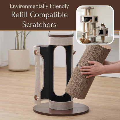 PetPals 6.5" Tall Cardboard Scratcher Set - Cardboard Scratcher 2-pack