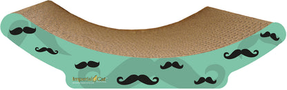Scratch 'n Shapes Mustache Cozy Curl Cat Scratcher