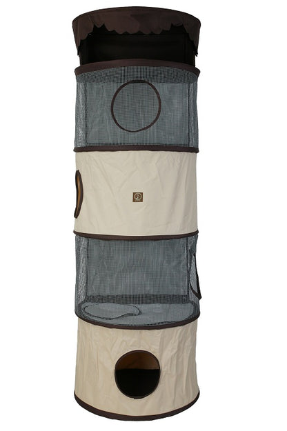 All-in-One Portable Cat Activity Tower (Four Storey)