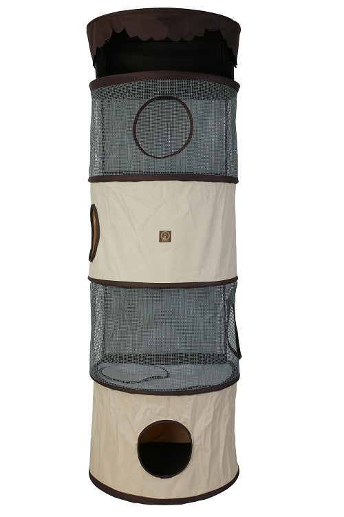 All-in-One Portable Cat Activity Tower (Four Storey)