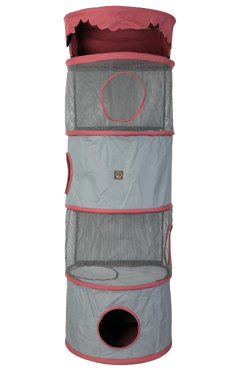 All-in-One Portable Cat Activity Tower (Four Storey)