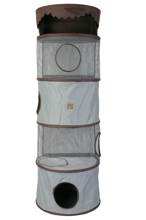 All-in-One Portable Cat Activity Tower (Four Storey)