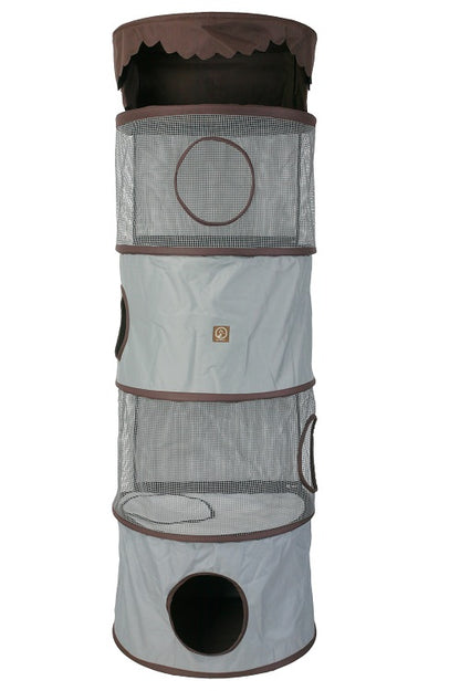 All-in-One Portable Cat Activity Tower (Four Storey)