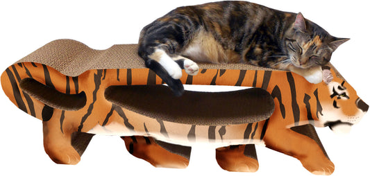 Scratch 'n Shapes Large Tiger Scratcher - 2 in 1