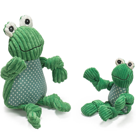 Fergie Frog Knottie Plush Dog Toy