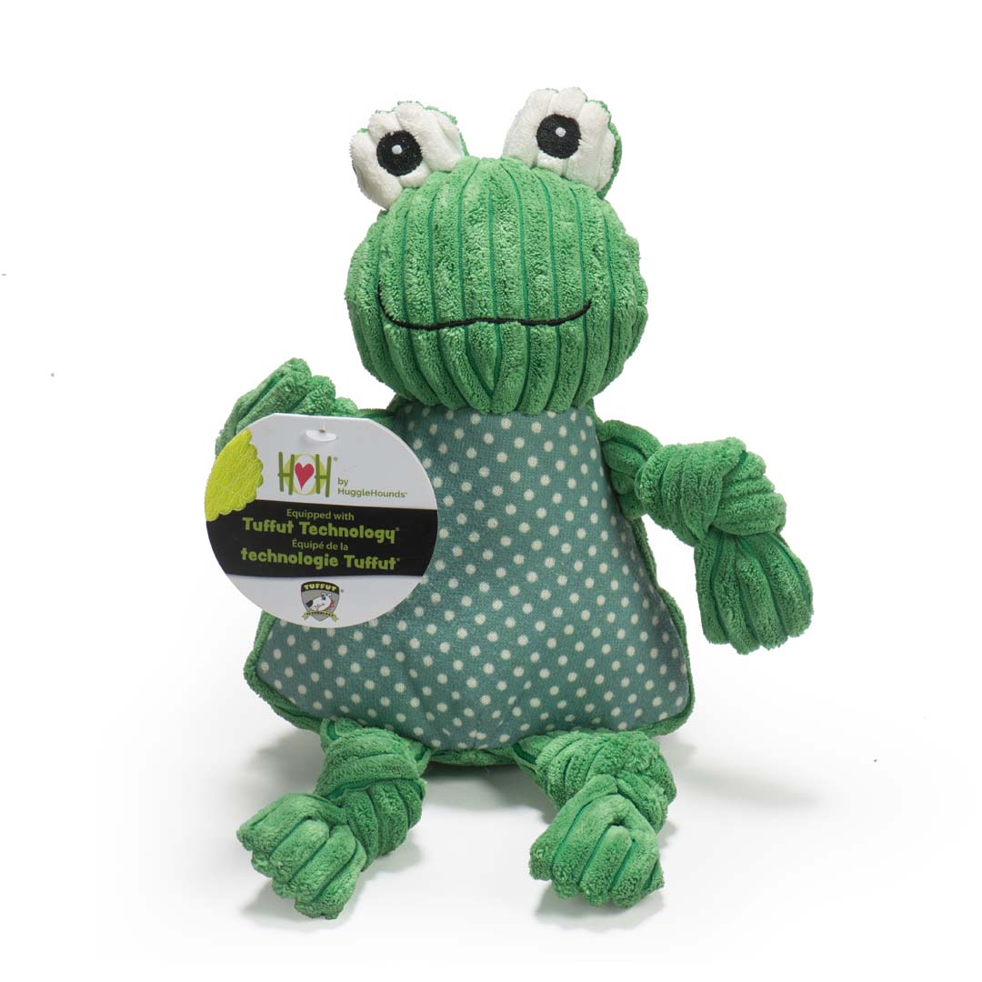 Fergie Frog Knottie Plush Dog Toy