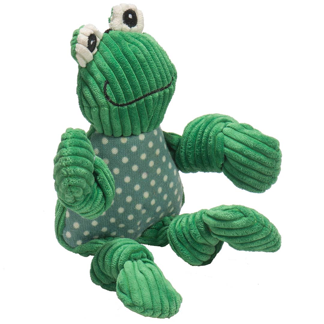 Fergie Frog Knottie Plush Dog Toy