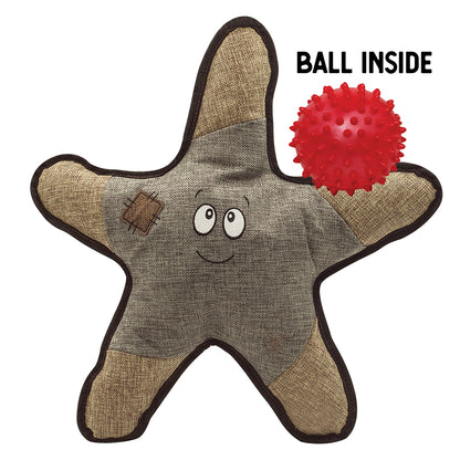 Sophie the Starfish - 21" Plush Toy w/Rubber Spikey Ball