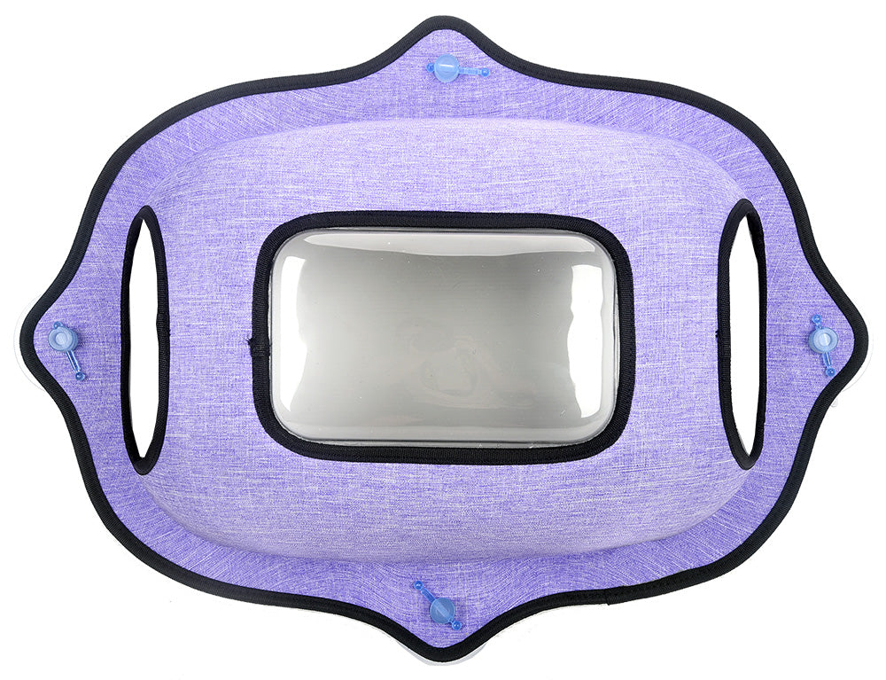 Pet Life'Purr-view' See-through Suction Cup Kitty Cat Lounger and Bed