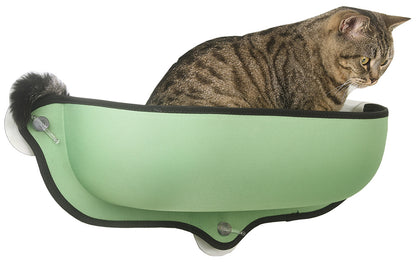 Pet Life'Cat Laze'  Suction Cupped Dual-Leveled Kitty Cat Lounger