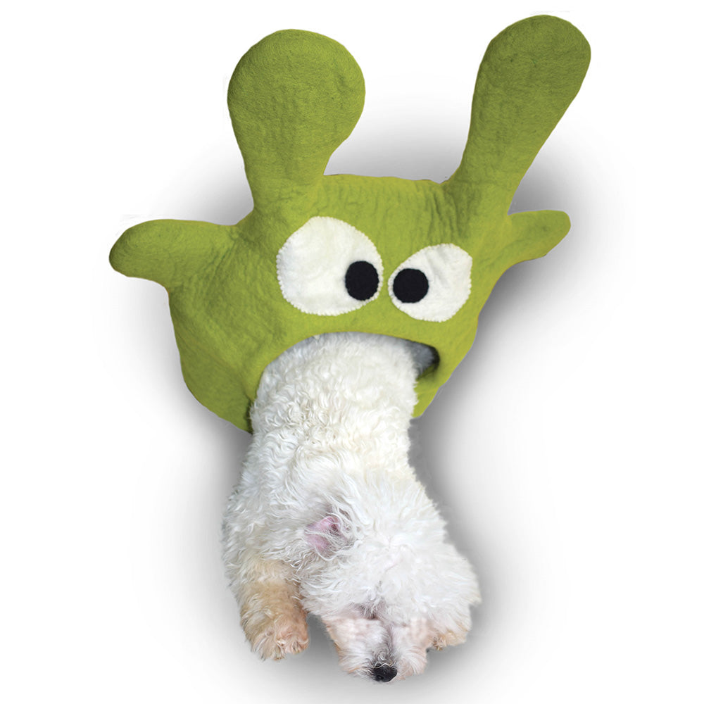 Wool Pet Cave, Monster, Green