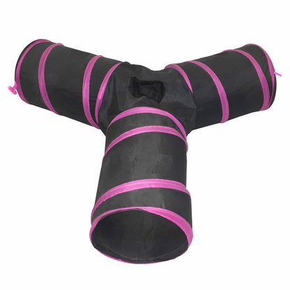 3-Way Kitting-Go-Seek Interactive Cat Tunnel