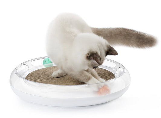 PETKIT 'Swipe' Interactive Premium Cat Scratcher Lounger and Interactive Chaser Puzzle Toy